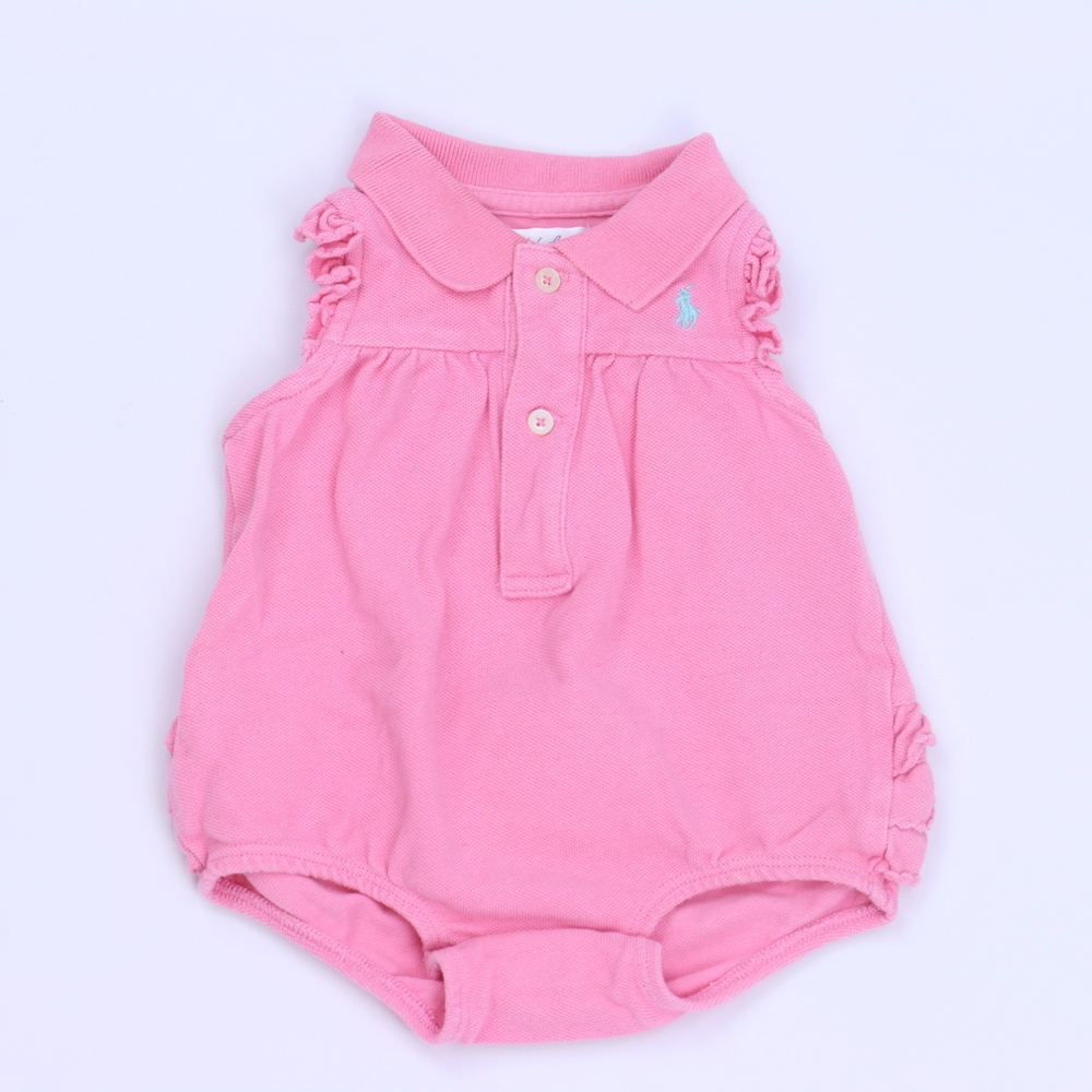 Ralph Lauren Girls Pink Romper size: 3 Months